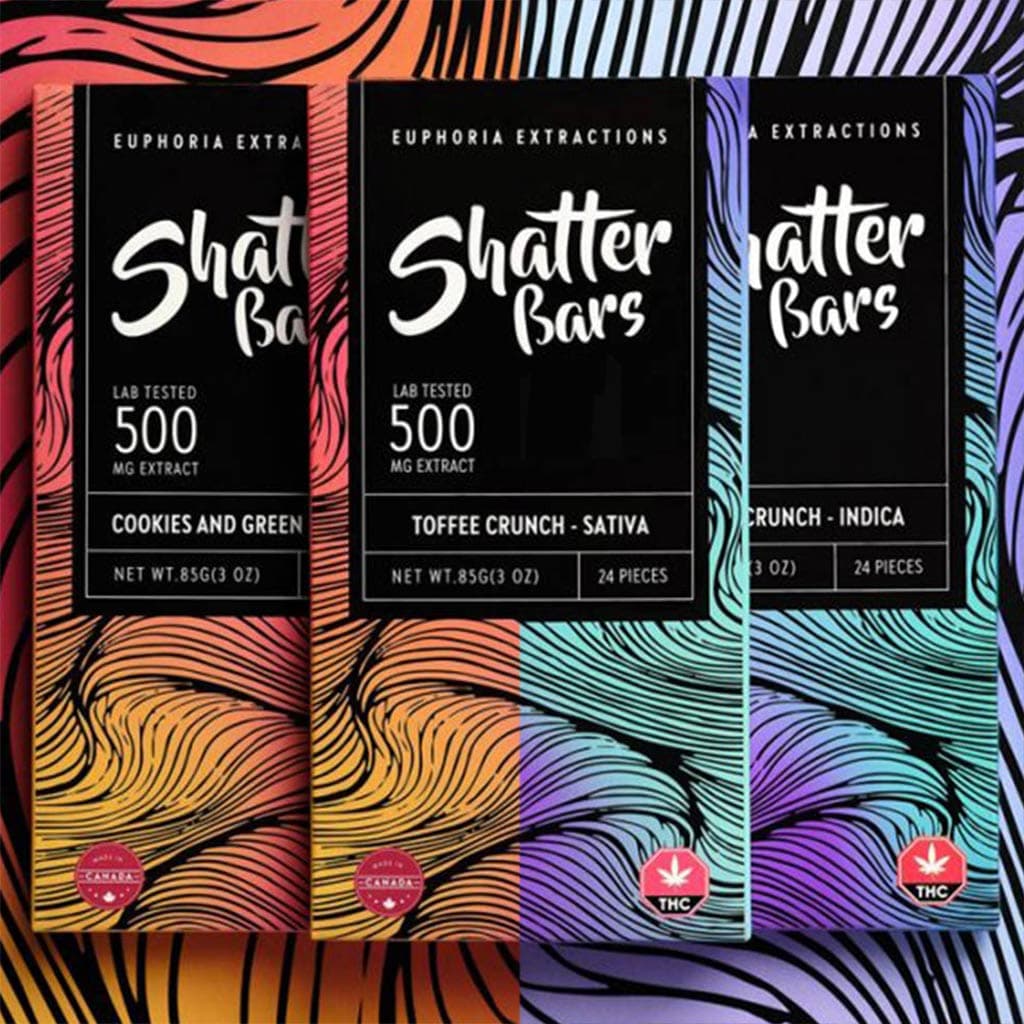 SHATTER BAR 500mg Indica / Sativa at Fort York Cannabis