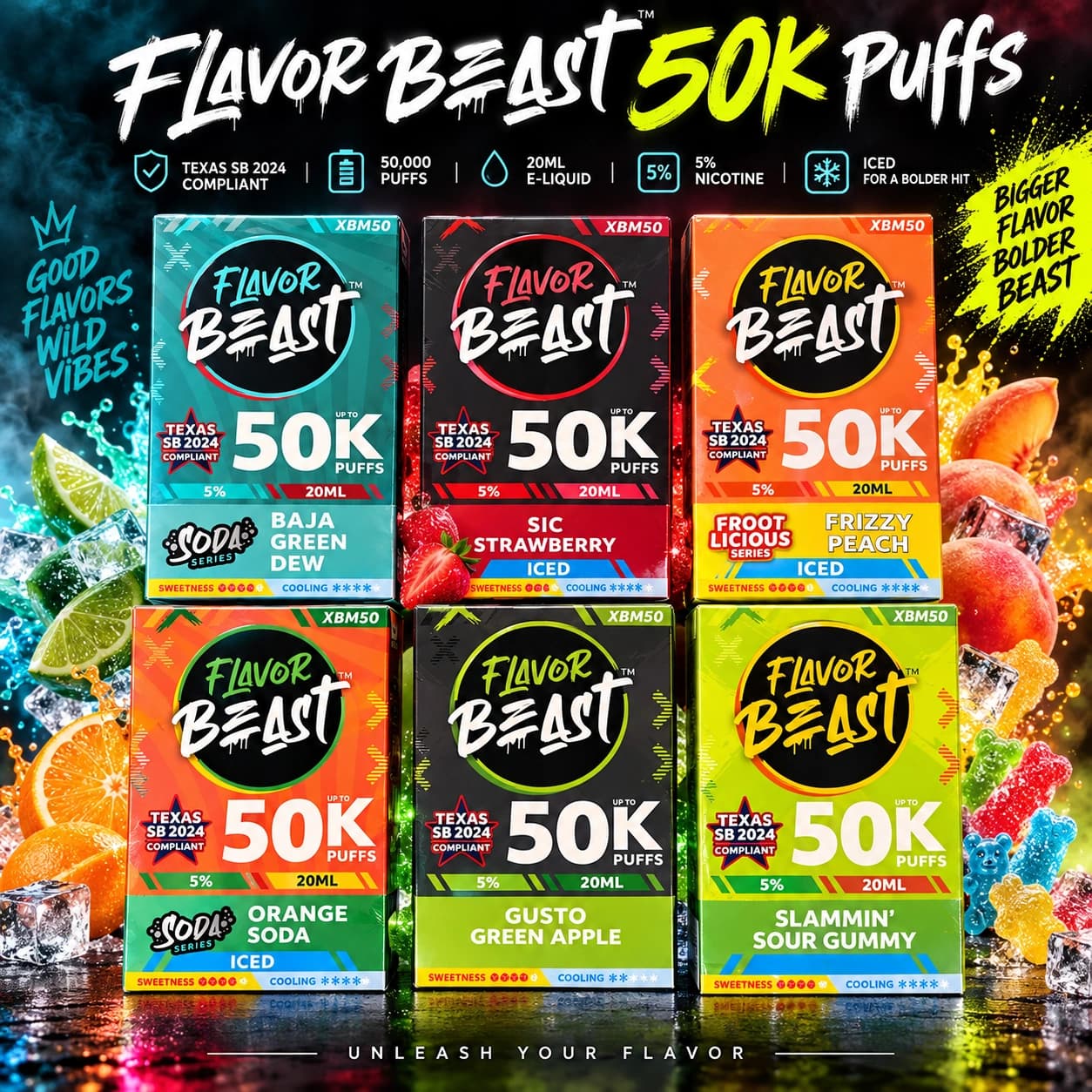 FLAVOUR BEAST e-LIQUID SALT NVAPE at Fort York Cannabis