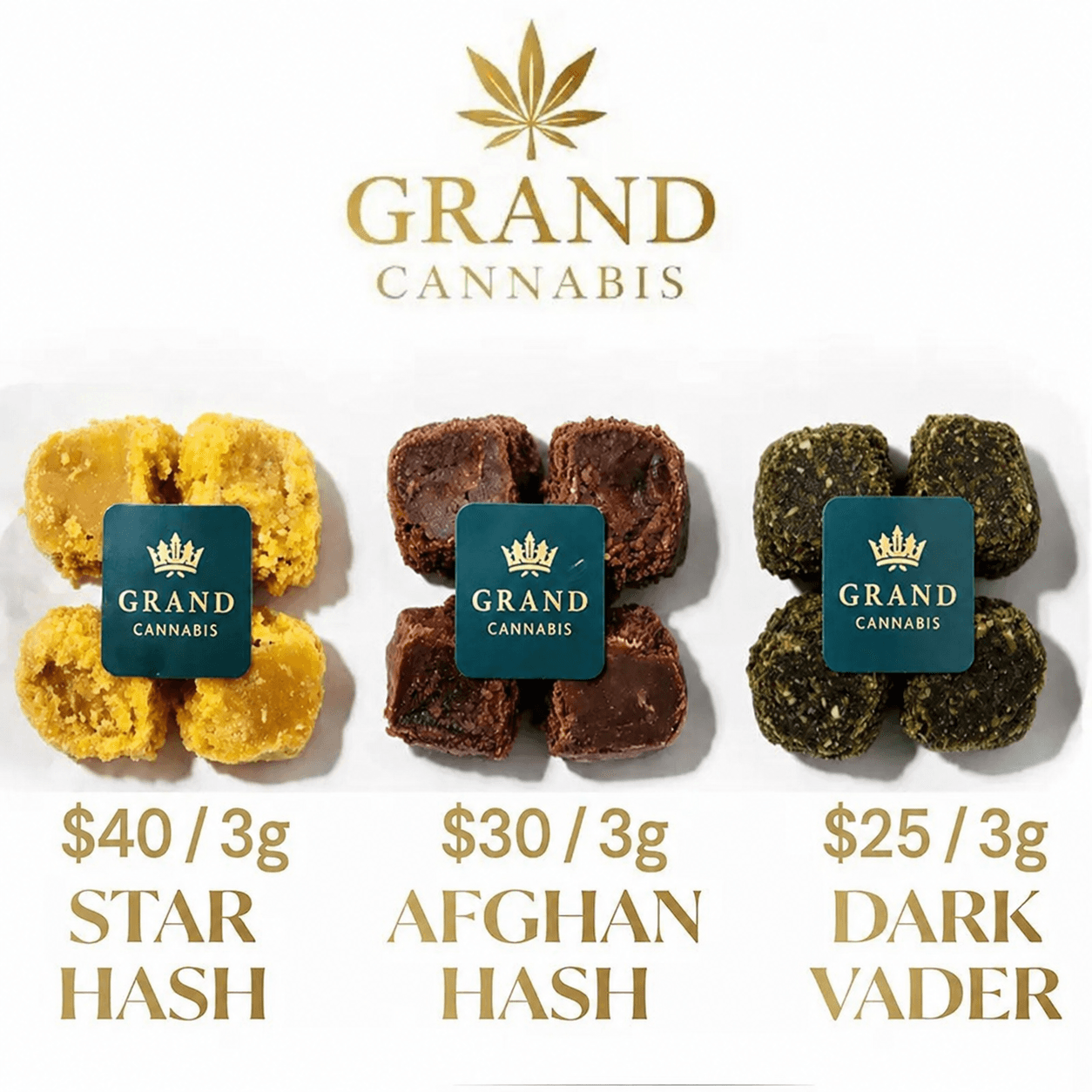 GRAND CANNABIS- STAR HASH , AFGHAN, DARK VADER at Fort York Cannabis