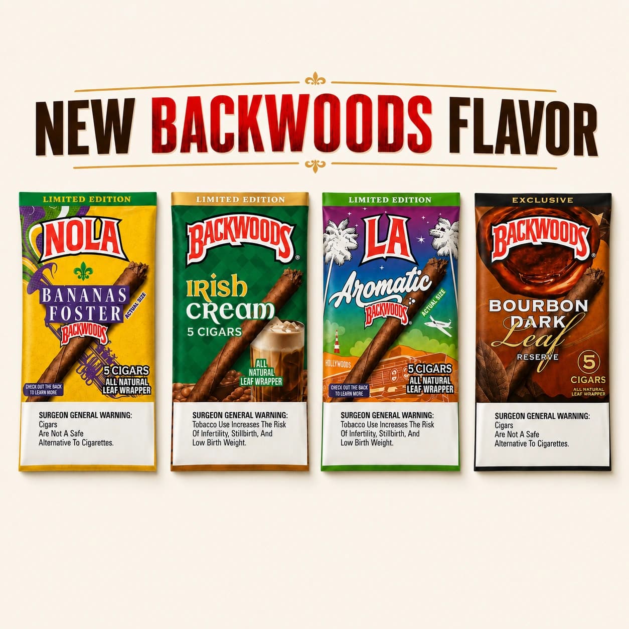 NEW BACKWOODS FLAVORS at Fort York Cannabis
